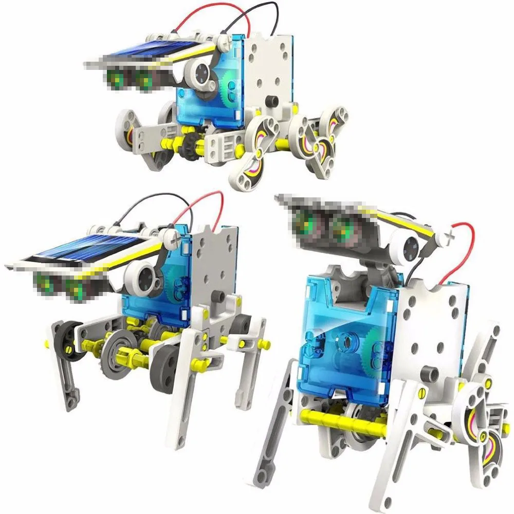 Забавные 13 в 1 робот, работающий от солнечной энергии Наборы детей игрушки с солнечными батареями своими руками развивающие наборы для солнечной энергии Новинка Роботы на солнечных батарейках ребенка умным малыш