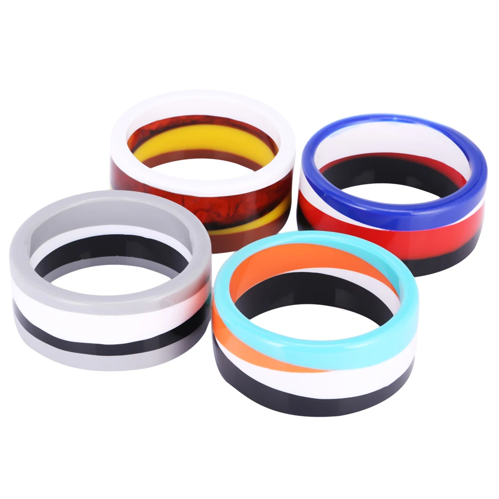 Vintage Acrylic Cuff Fashion Bracelets Bangles for Women 2018 Statement New Colorful Resin Simple Bracelet Charm Party Jewelry (3)