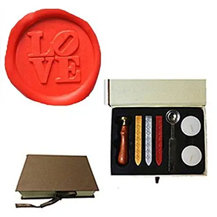 Mdlg Винтаж любовь индивидуальный логотип свадебные приглашения Воск уплотнительное штамп Щупы для мангала ложка подарочная коробка комплект