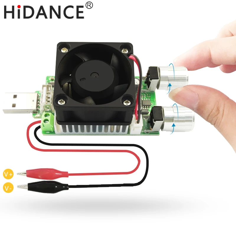Kopen 35 w USB DC belastingsweerstand elektronische verstelbare constante stroom industri euml;le ontlading 18650 weerstand batterij capaciteit tester