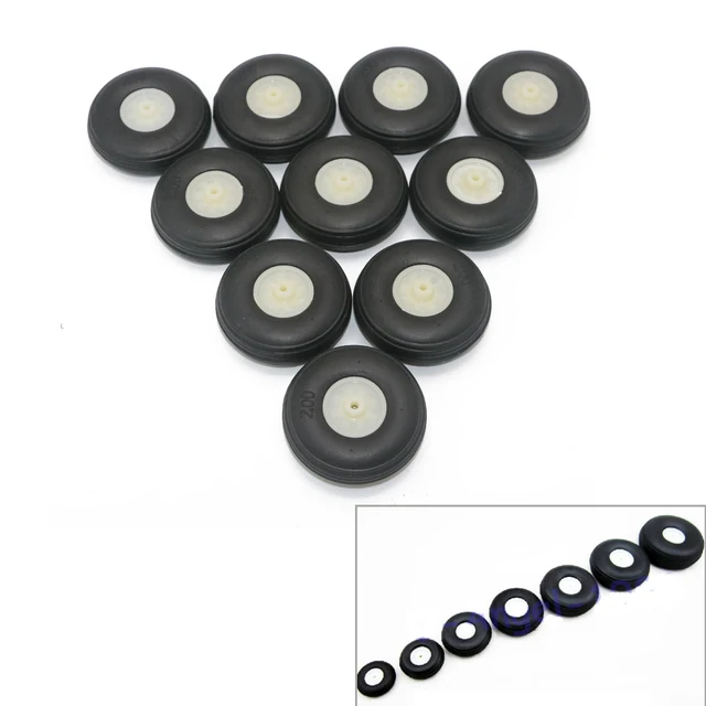 Special Price 10pcs/lot High elastic rubber wheel for Rc Fixed-wing airplane(diameter 25/32/45/50/55/64/70/76MM ) can for DIY robot tires