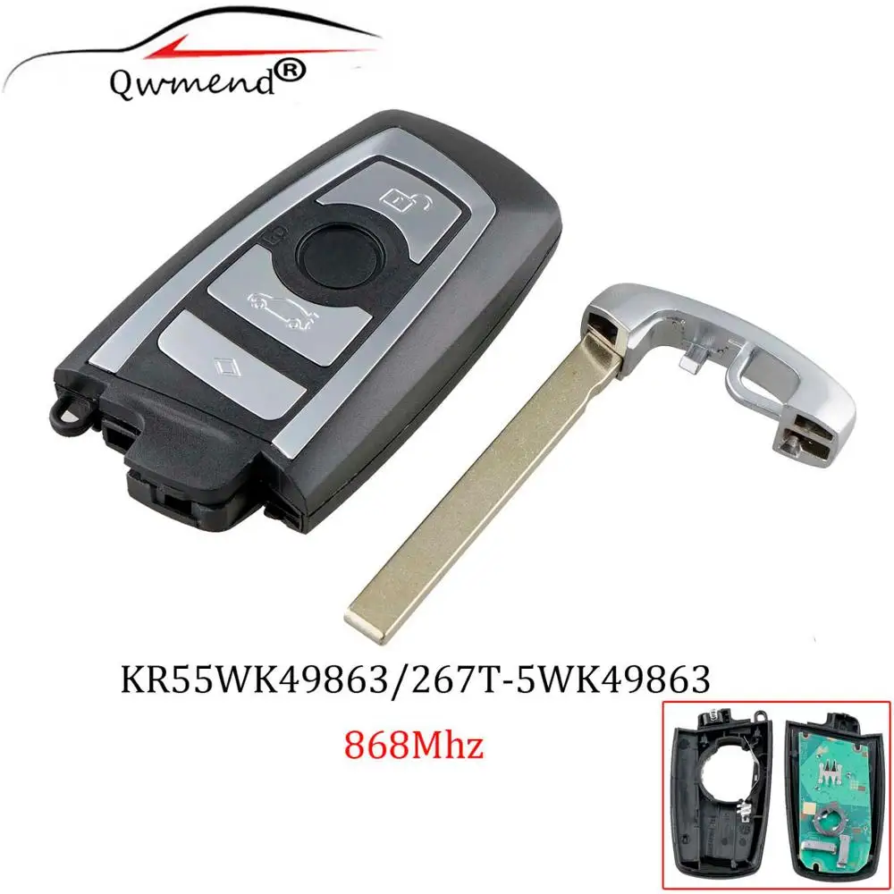

868Mhz Car Remote key For BMW CAS4 System 2010-2016 For BMW 5 7 Series F01 F02 F03 F04 F11 F07 F10 F30 Original keys