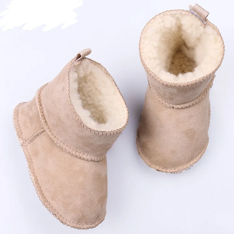 

High Quality 2017 Baby Snow Boots Fur Warm For Baby Boots Winter Shoes 3-12 Month Soft Baby Shoes