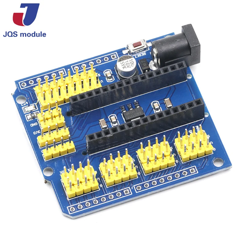 

NANO I/O IO Expansion Sensor Shield Module For Arduino UNO R3 Nano V3.0 3.0 Controller Compatible Board I2C PWM Interface 3.3V