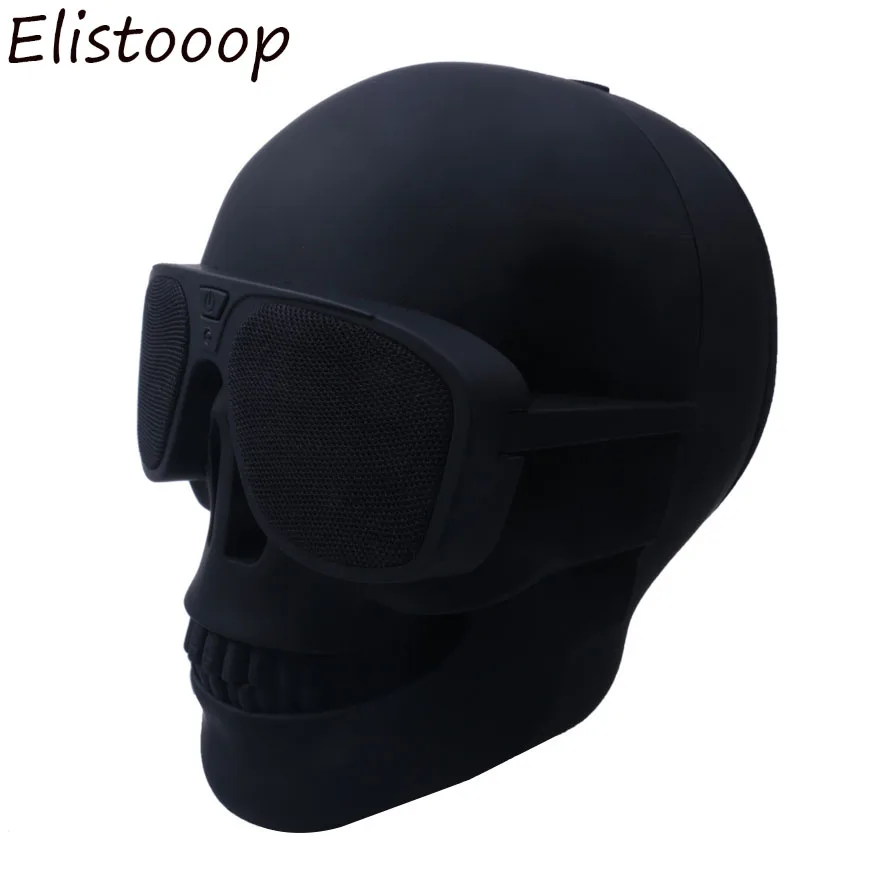 

Elistooop 2018 SKULL Shape Wireless Bluetooth Speaker Sunglass NFC Skull Speaker Mobile Subwoofer Multipurpose Speaker