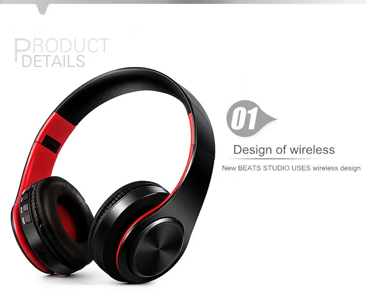 NEW Wireless Bluetooth Headphone Stereo FM TF 3.5 mm Bluetooth Headset With Microphone Also MP3 Player For All Phones Computers (19)