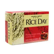 Корейское рисовое мыло гранат мыло для лица банное Косметическое Мыло влажное и мягкое 100 г