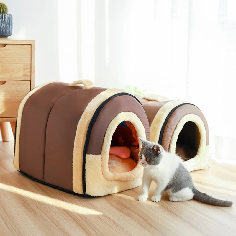  HEYPET Cat House Pet Bed Foldable Soft Cat Mat Dog Bed For Dogs Cats Comfortable Pad Sofa Bed for S