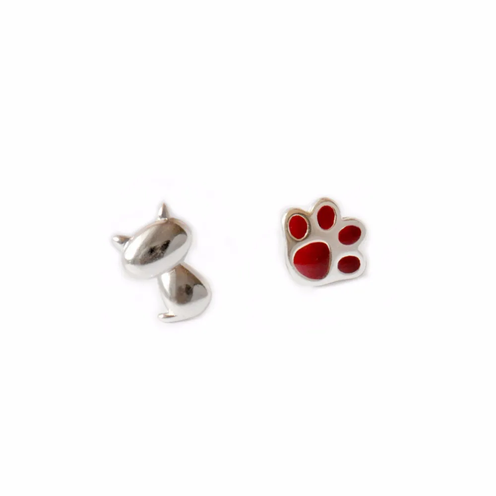 

XIYANIKE New 925 Sterling Silver Cat Claw Anti-allergic Earrings For Women Fashion Jewelry Earrings boucle d'oreille VES6675