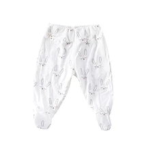 2 стиля Лидер продаж 0-18 м для маленьких мальчиков девочек с милым принтом Брюки для девочек детская теплая стрейч Леггинсы для женщин Осень Дети Мотобрюки