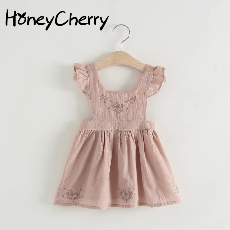 

Girl's Pink Suspenders Dress Princess dress Baby Girl Clothes Girls Dresses For Party And Wedding Girl Birthday