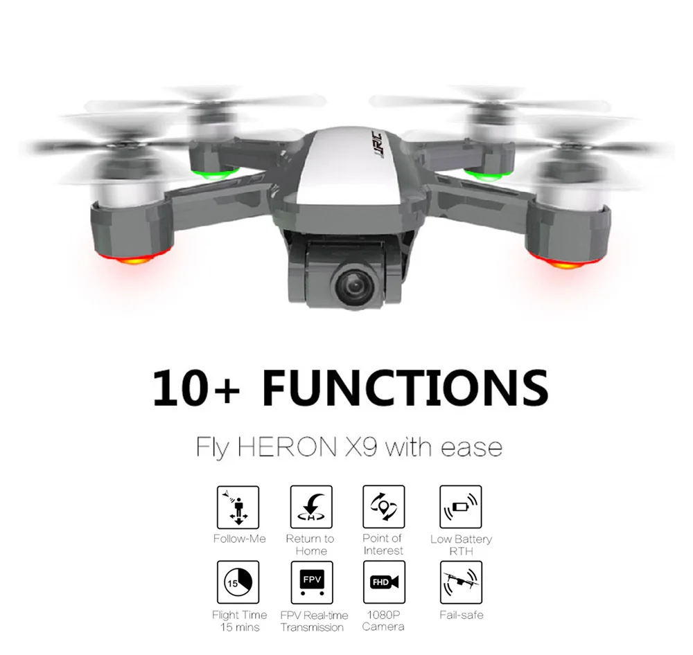 JJRC X9 5G бесщеточный Wi-Fi FPV дрона с дистанционным управлением-1080 P HD Камера gps оптическим позиционированием удержания высоты следите за Квадрокоптер