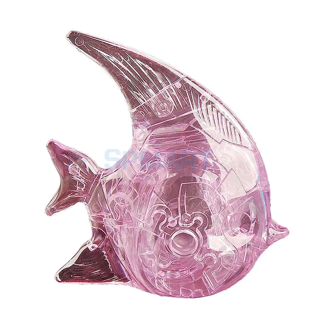 DIY 3D Crystal Puzzles Jigsaw Puzzles Tower/ Dolphin/ High Heel Shoes Model