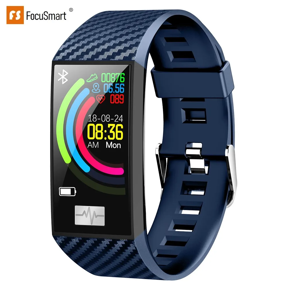 FocuSmart 2019 смарт-браслеты DT58 фитнес-трекер ЭКГ HRV пульсометр кровяное давление