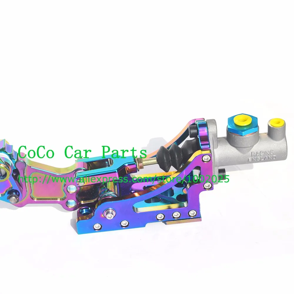 Универсальный Дрифтинг e-тормозная Алюминий железа Ралли Гидравлический Ручные тормоза горизонт гидравлический ручной тормоз Neo Chrome Silver