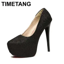 Sexy Fashion Women’s Pumps High-Heeled Shoes Pointed Toe Platform Red Bottom Sapatos Shoes For Woman