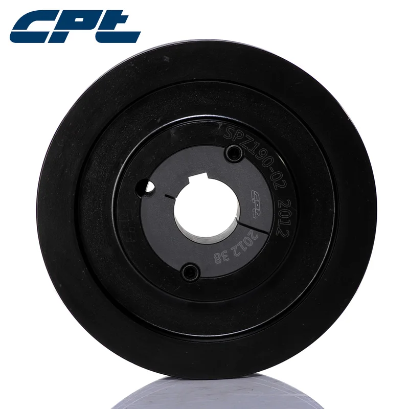 CPT SPZ belt double sheave pulley, 194mm outside diameter, fit 2012