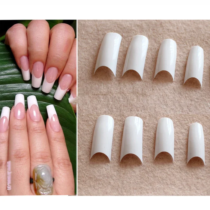 CoolMall-10 size False Nail 500pcs Artificial Acrylic French Art Tools | Красота и здоровье