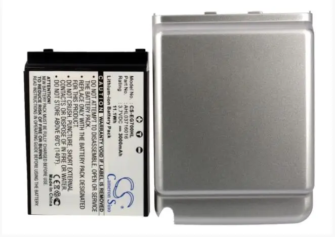 

Cameron Sino 3000mAh battery for E-TEN glofiish M700 369029665 49004440_X500 AHL03716016 Mobile, SmartPhone Battery
