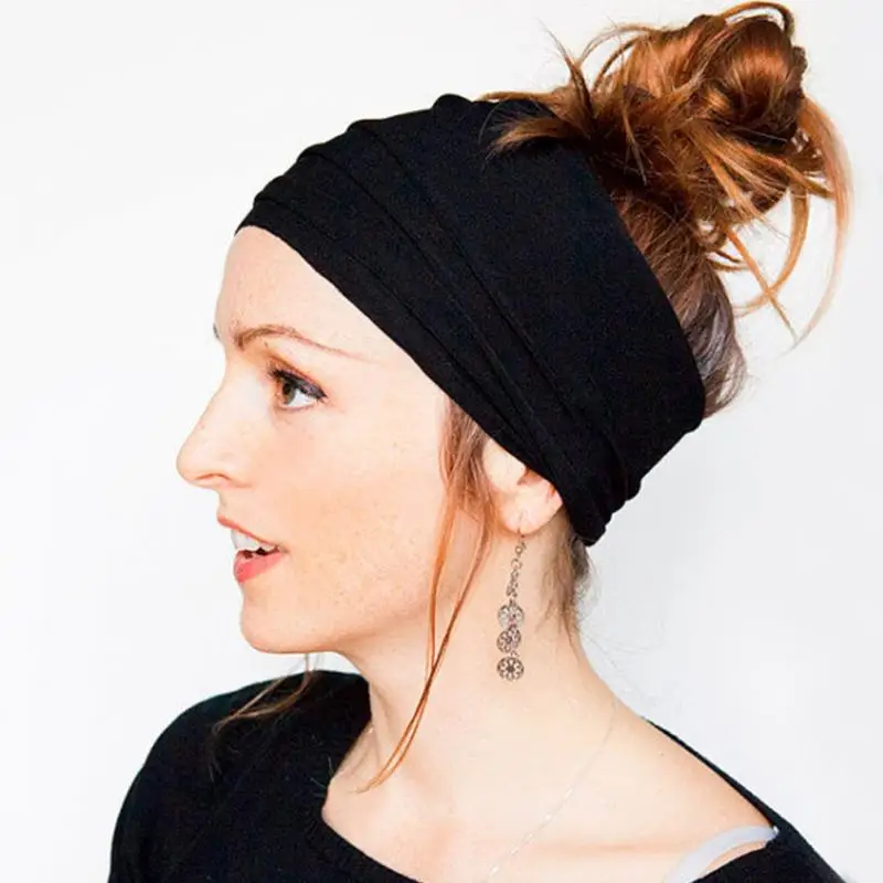 Headband for Women Bows Elastic Sport Hairbands Head Band Yoga