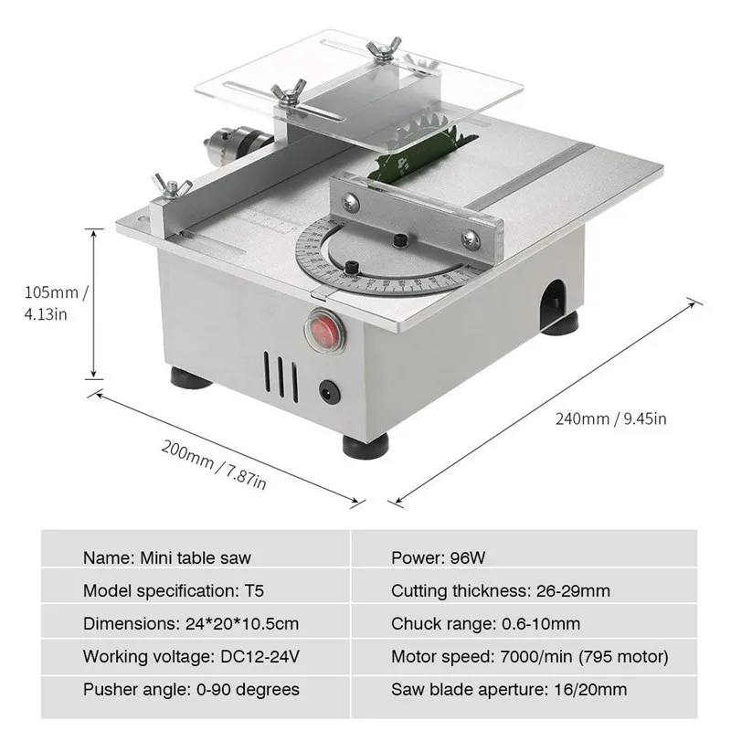 Mini Table Saw Handmade Woodworking Bench Electric Chain Saw DIY Angle Grinder Circular  Muti-Functional Cutter Slicing Machine (4)