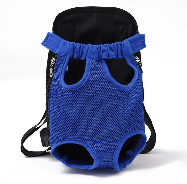 Рюкзак для собак, нагрудный кенгуру, сумка для домашних животных, рюкзак для собак с двойным плечом, сумка для домашних животных, рюкзак - Цвет: blue