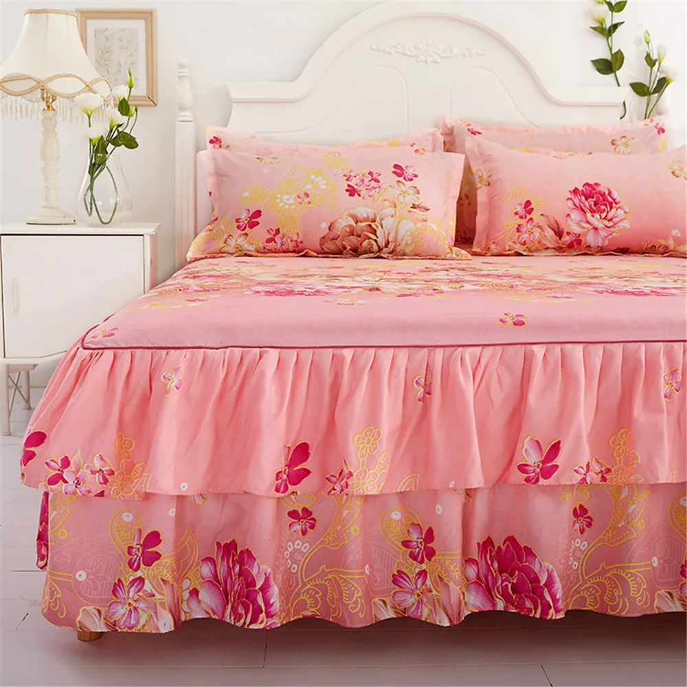 2019 جديد الطباعة مجاميع راحة الفراش الأسرة مجموعة تنورة نوم ورقة ستوكات أغطية المفرش غطاء لحاف المخدة 4 قطعة 2019 جديد الطباعة مجاميع راحة الفراش الأسرة مجموعة تنورة نوم ورقة ستوكات أغطية المفرش غطاء لحاف المخدة 4 قطعة