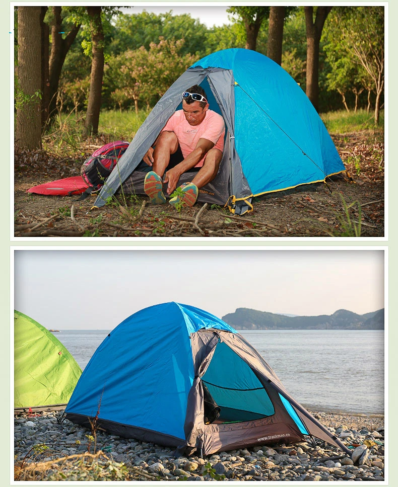 Наружная одноместная кемпинговая двухслойная Палатка алюминиевый стержень портативный походный дорожный Велоспорт пляж рыбалка непромокаемые палатки