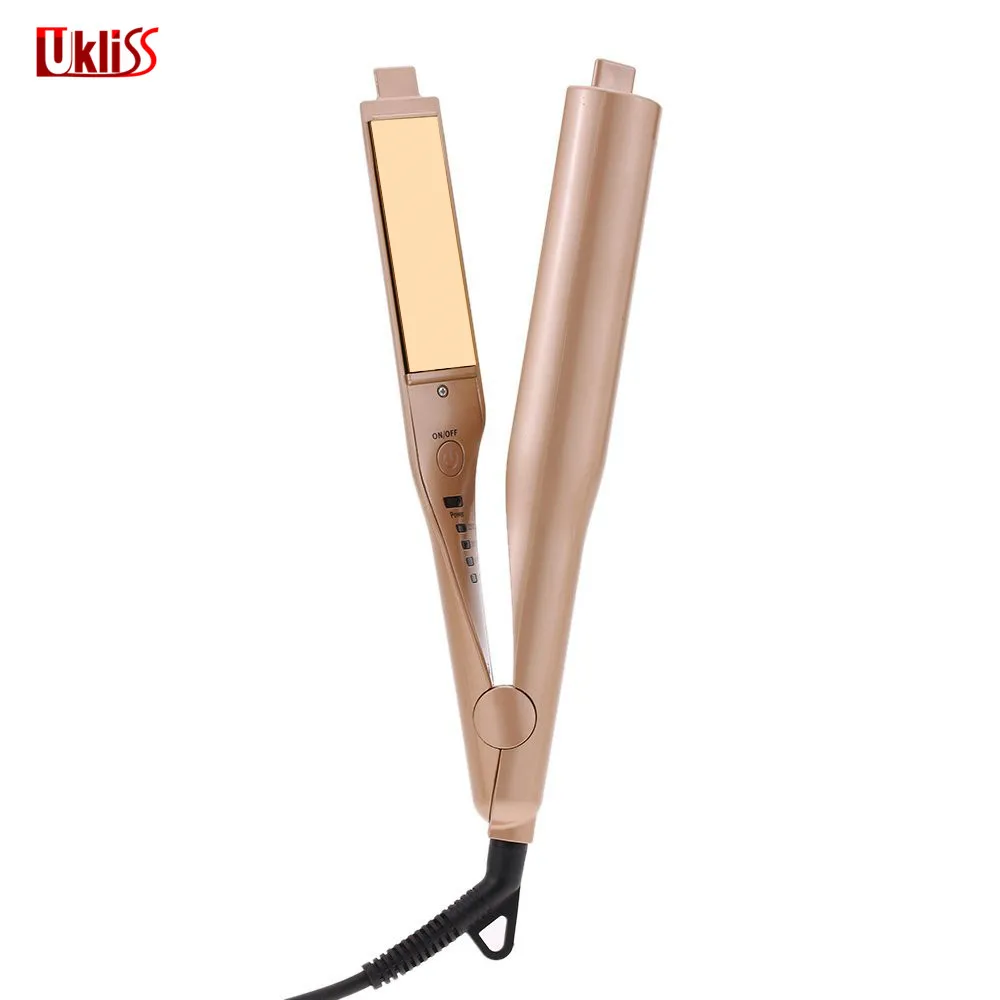 

Hot Selling PTC Heater Hair Straightening Tools with 4 temperature Professional 2 in 1 Twist Hair Curling & Straightening Iron