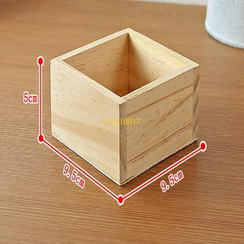 

Wood Box Succulent Planter wooden Flower pot fence planter tray home and shop decorative home Storage Boxes Small Organizer#22