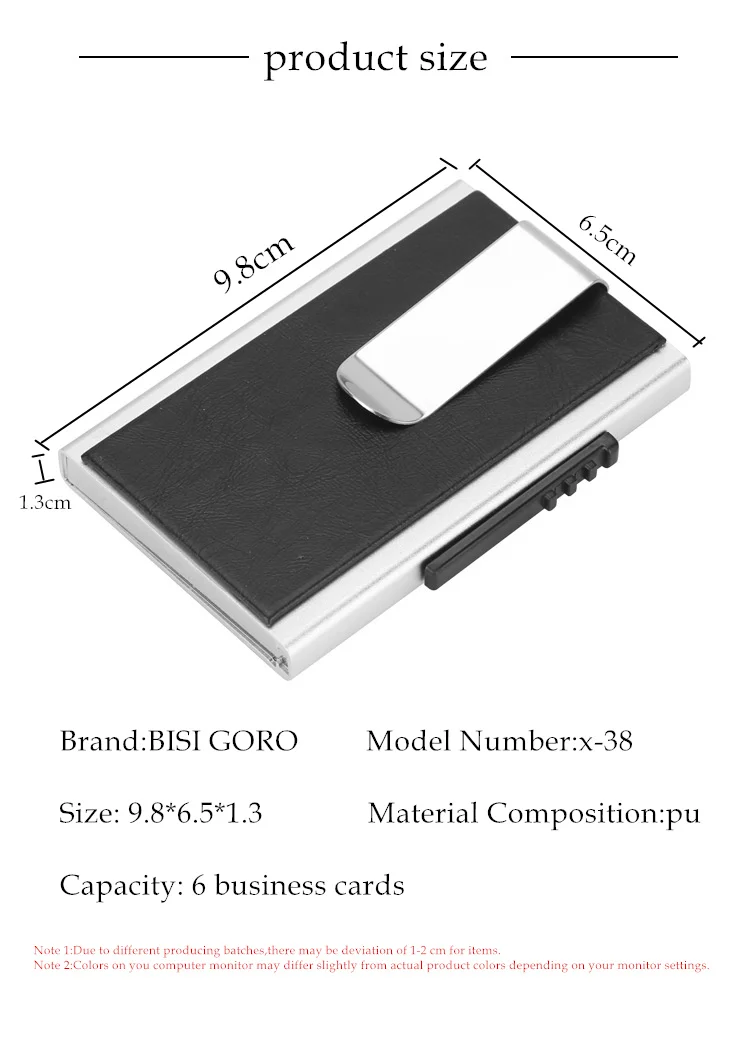 Алюминиевый карбоновый Металлический Мини зажим для денег RFID чехол для кредитных визиток Автомобильный держатель для удостоверения личности Кошелек Зажим для путешествий