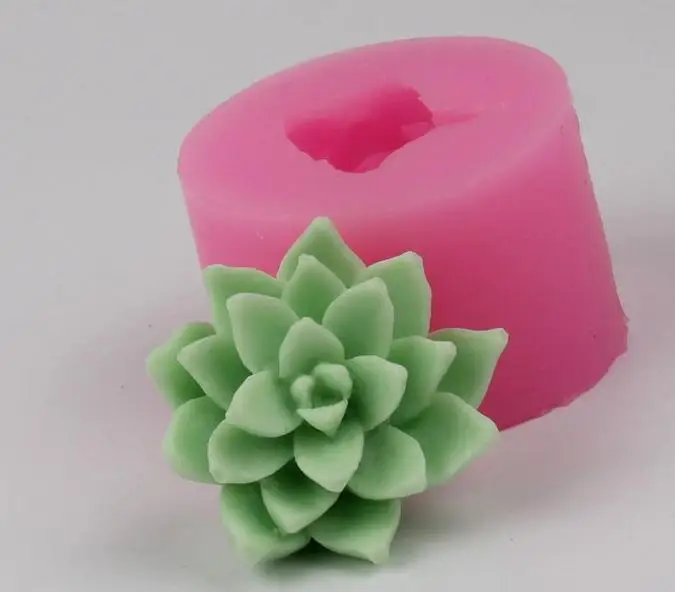 Силикагель 3D формы суккулентные растения силиконовая форма для мыла Свеча форма для изготовления мыла вручную полимерные глиняные формы