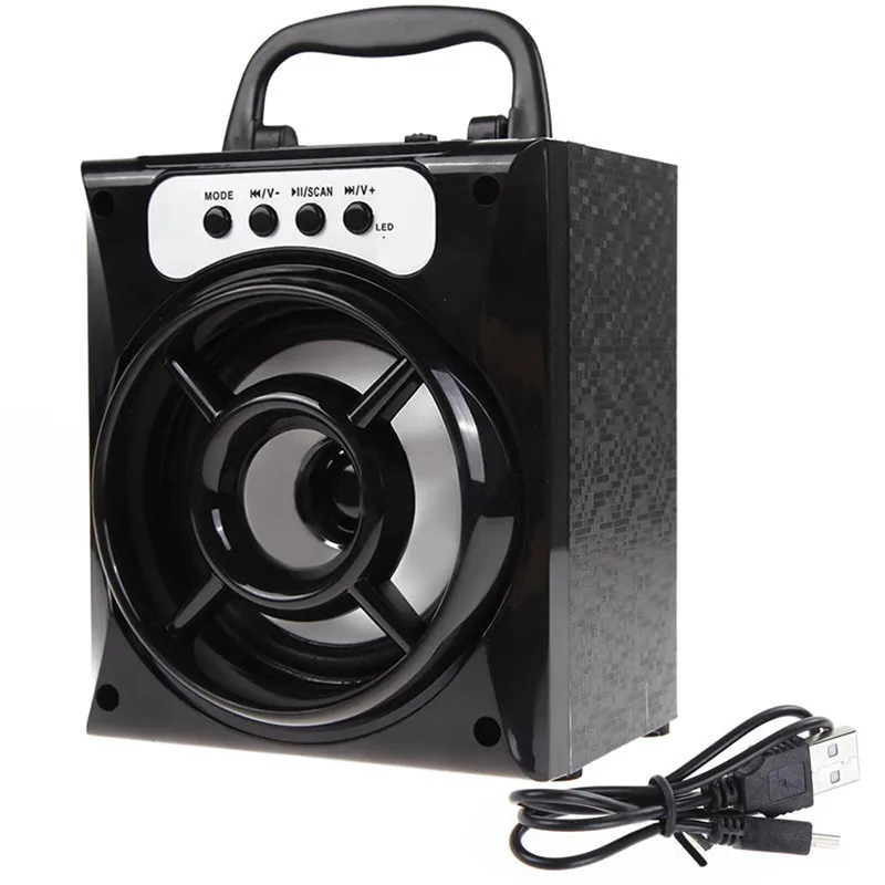 

wireless Bluetooth speaker radio square dance audio Support FM LED Shinning TF/Micro SD Card Handfree Call Music Play Retro pop