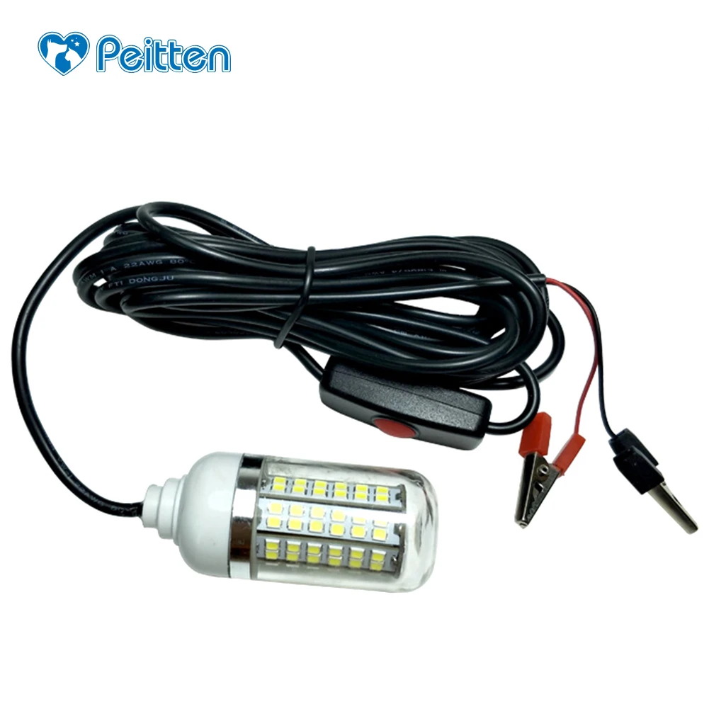 

Multi Colors 12V 15W 108LED 2835 Marine Light Waterproof Light LED Fishing Light Fish Lamp Catching Fish Fishing