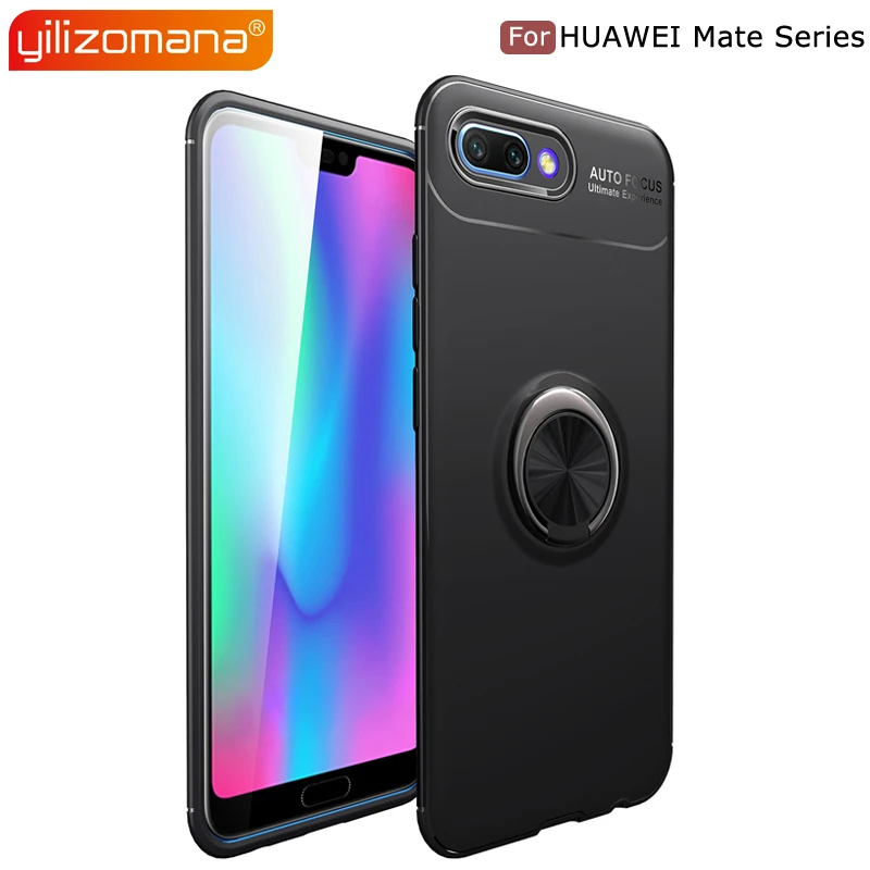 

YILIZOMANA Magnetic Car Ring Holder Back Cover TPU Phone Case for HUAWEI Honor 7X 8X Max Pro 9 Lite 10 V9 V10 Note 10