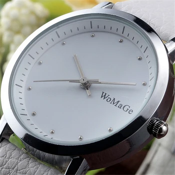 

WoMaGe Brand Fashion Luxury Women Quartz Watch Leather Strap Bracelet Clock Classic Simple Ladies Dress Watches relogio feminino