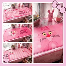 IVYYE 1 шт. розовый пантера аниме ковер Длинные украшения мягкие ковры мультфильм коврики на пол для спальни для ванной плюшевые ковры коврик унисекс