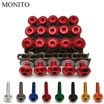 

20pcs For Honda Hornet 250 CB 600F CBF600 CBR600F CB919 VTX1300 Motorcycle Custom Fairing Body Bolt Screw Spring Bolts Nuts M6