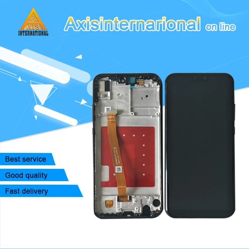 Дешево Оригинальный Axisinternational для huawei P20 Lite Nova 3E ЖК экран с рамкой + сенсорная панель дигитайзер для Nova 3E дисплей