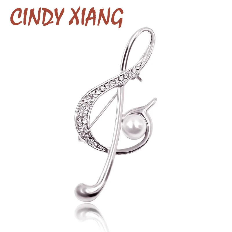 Женские и мужские Броши CINDY XIANG унисекс стразы в стиле нот брошь на булавке
