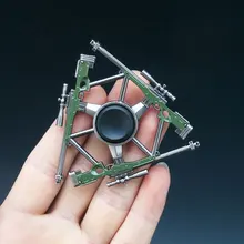 Спиннер-Спиннер Джедай для выживания на пальце гироскоп трилистник металлический сплав палец EDC взрослый ребенок скучно антистресс СДВГ творческая игрушка