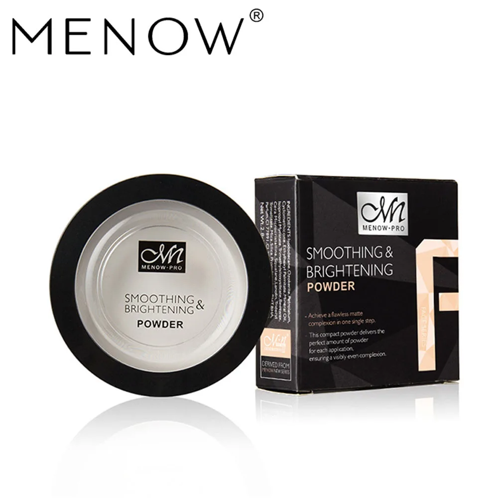 

Menow Pressed Powder Palette Brightening Smoothing Mineral Loose Makeup Oil Control Concealer Long Lasting Cosmetic Powder