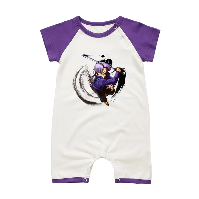 Летняя одежда для малышей с короткими рукавами; комбинезон с рисунком дракона; комплект одежды для маленьких мальчиков; хлопковая верхняя одежда с круглым вырезом для новорожденных; комбинезоны - Цвет: 1699