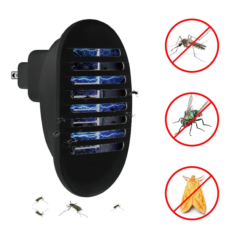 EU or US led mosquito killer lamp Safe Indoor UV purple light AC100