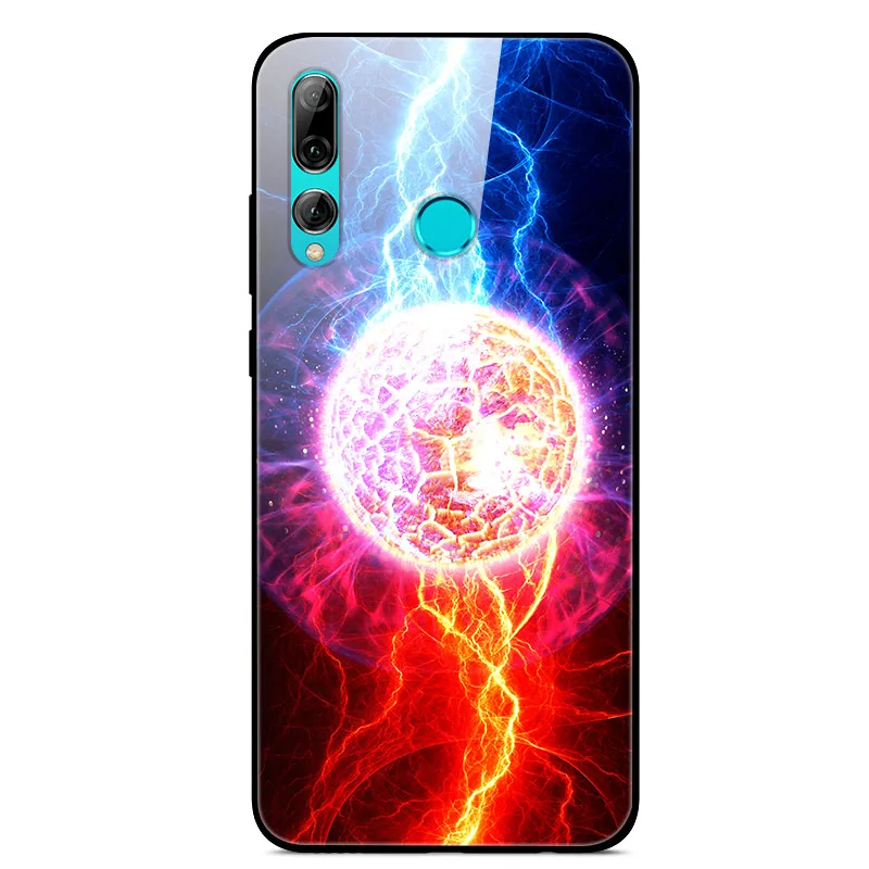 7 Honor 20 lite чехол HRY-LX1T крышка 6,2" закаленное Стекло жесткий планета задняя крышка чехол для телефона для huawei Honor 20 Lite мягкий TPU бампер - Цвет: 7