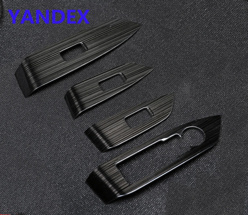 

stainless steel decoration brushed style inner armrest window button panel trim 4pcs for MAZDA CX-5 CX5 2017 2018
