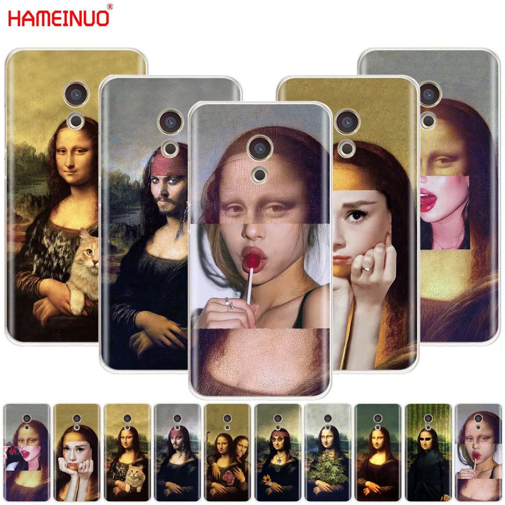 

HAMEINUO mona lisa Pattern Cover phone Case for Meizu M6 M5 M5S M2 M3 M3S MX4 MX5 MX6 PRO 6 5 U10 U20 note plus