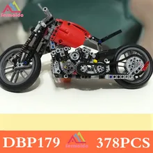 sermoido 378Pcs Technic Motorcycle Exploiture Model Vehicle Building Bricks Block Set Toy Gift Compatible Decool DBP179