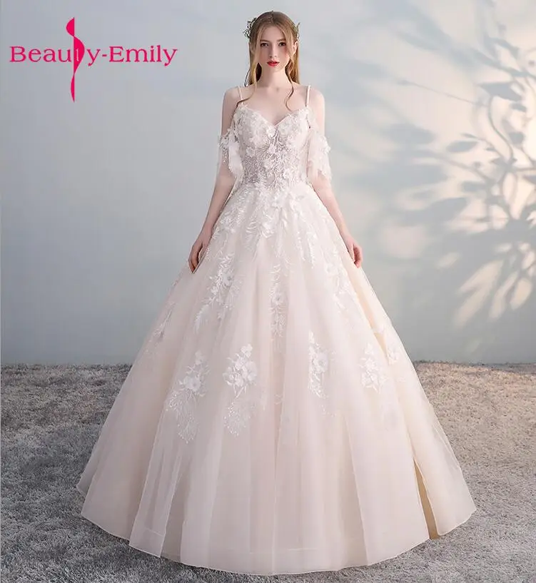 Beauty Emily Vestido de Noiva элегантное платье невесты винтажное De Mariage специальное