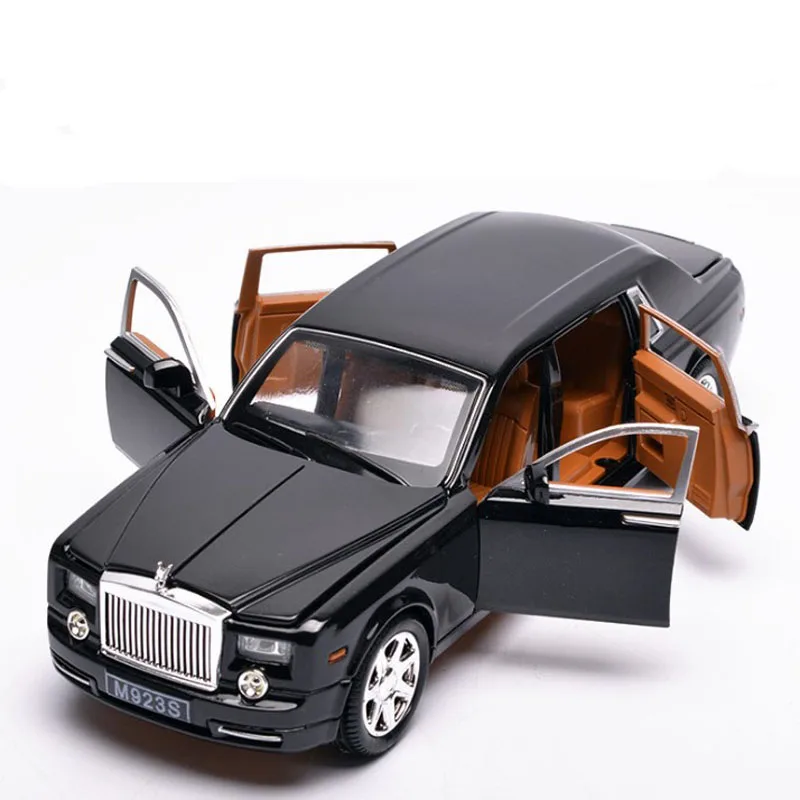 1:24 из сплава Rolls Royce Phantom удлиненные игрушки литые под давлением модели автомобилей металлические машины мини мальчик подарочная коллекция для детей